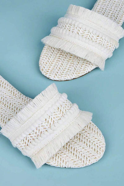 Zapatillas con Detalles de Flecos