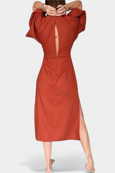 Ainhoa Vestido Casual con Nudo Frontal y Escote en V" can be rewritten as:

"Ainhoa Vestido Casual con Detalle de Nudo y Escote en V