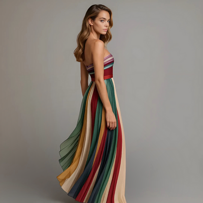 Fiorella™ | Vestido Sin Mangas Colorido