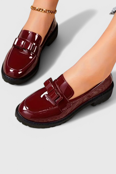 Zapatillas Zinnia con Lazo y Tacón de Bloque