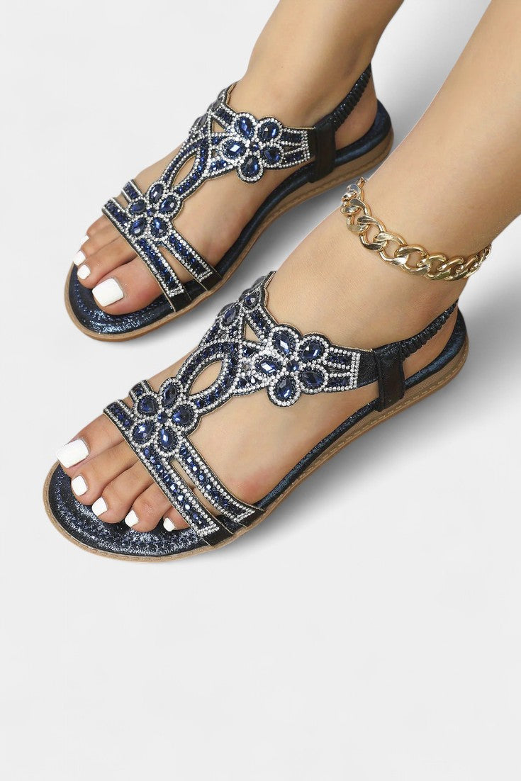 Sandalias Gladiadoras Alaya con Detalles Elegantes