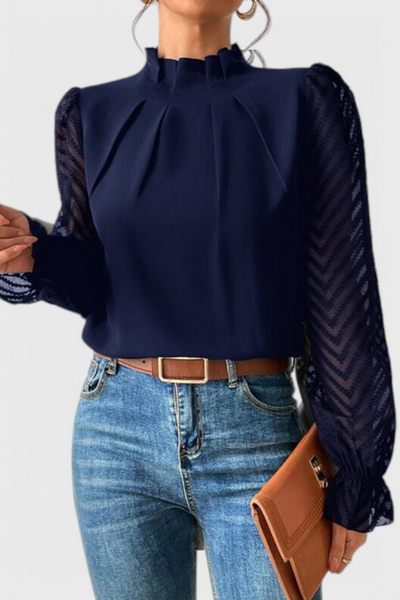 Helga Camisa de Manga Larga Estilo Náutico