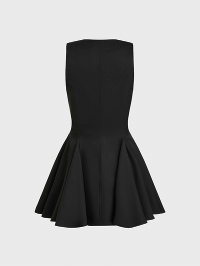 Nadia® | Vestido Mini de Botones con Volante y Escote en V