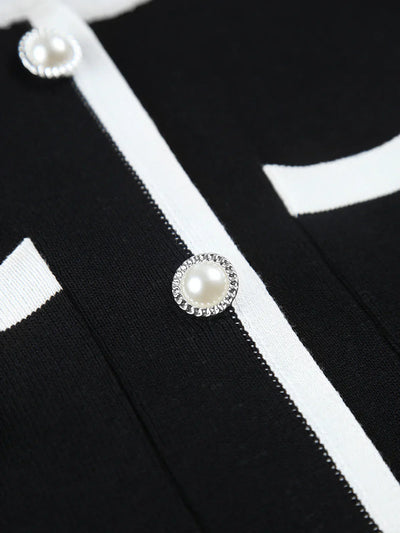 Julia® | Vestido corto sin mangas de suéter con múltiples bolsillos