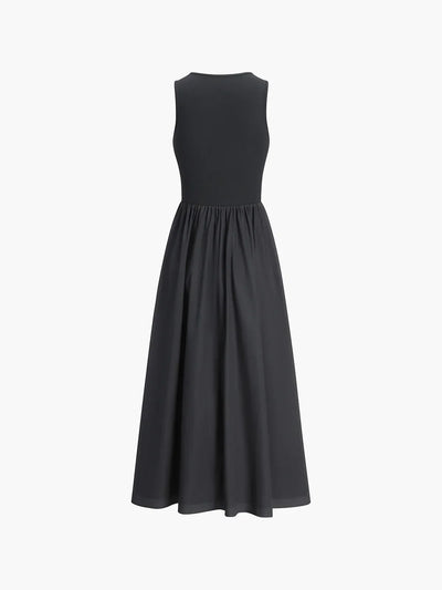 Victoria | Vestido Largo de Cuello Redondo Casual