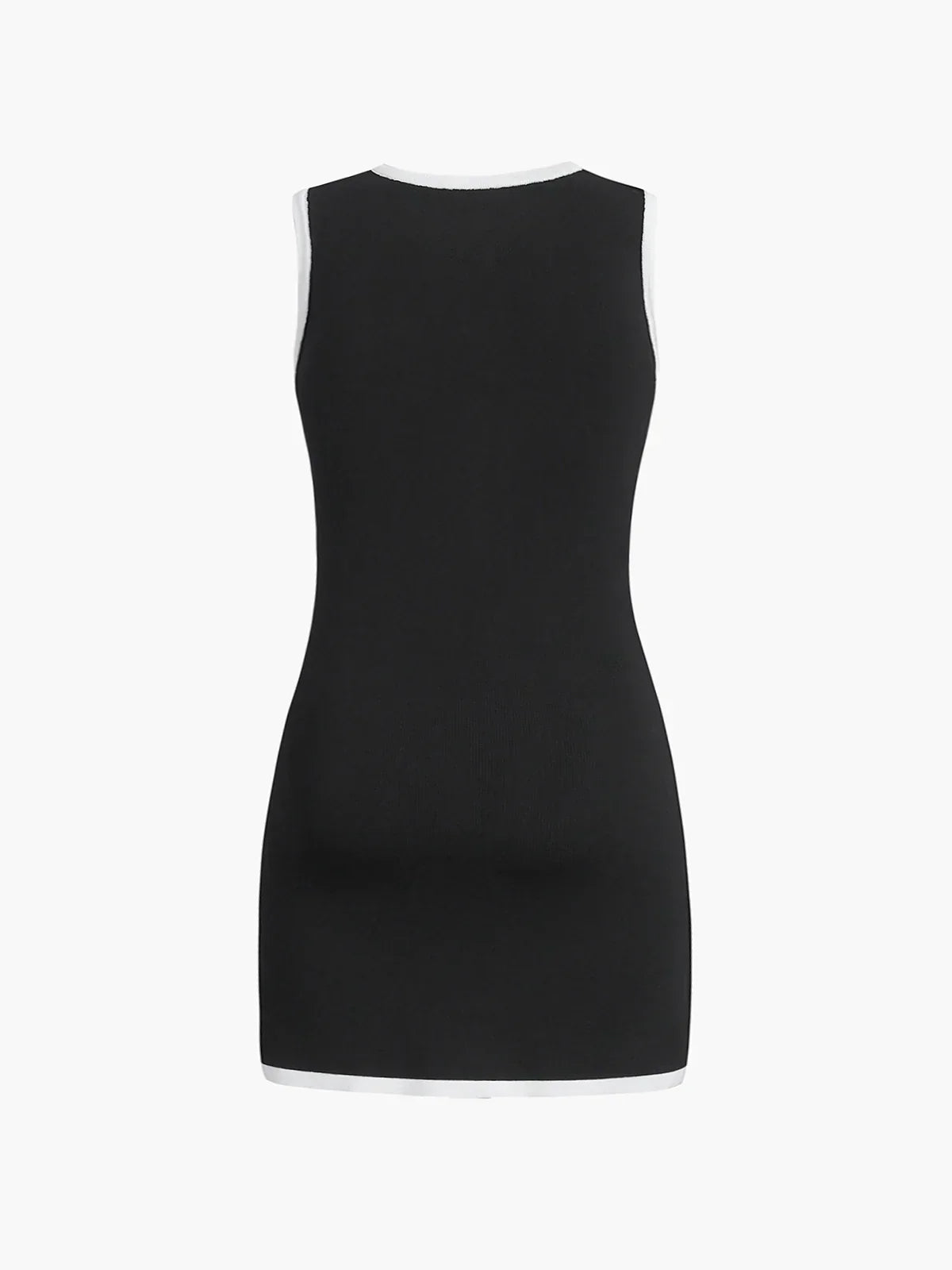 Julia® | Vestido corto sin mangas de suéter con múltiples bolsillos