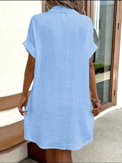Frederika® | Vestido de lino suave y chic de estilo casual