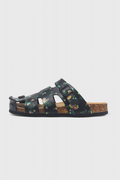 Neya Zuecos de Corcho con Hebilla y Plantilla Confortable