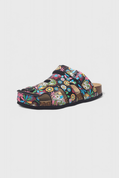 Neya Zuecos de Corcho con Hebilla y Plantilla Confortable