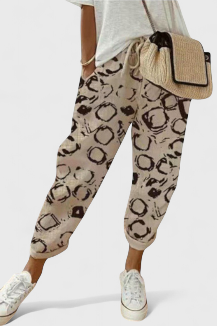Alba Pantalones Anchos de Cintura Alta