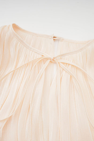 Aurore Mini Dress with Ruffles and Full Pleats