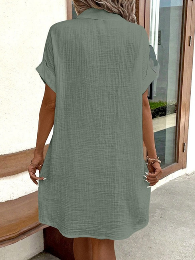 Frederika® | Vestido de lino suave y chic de estilo casual