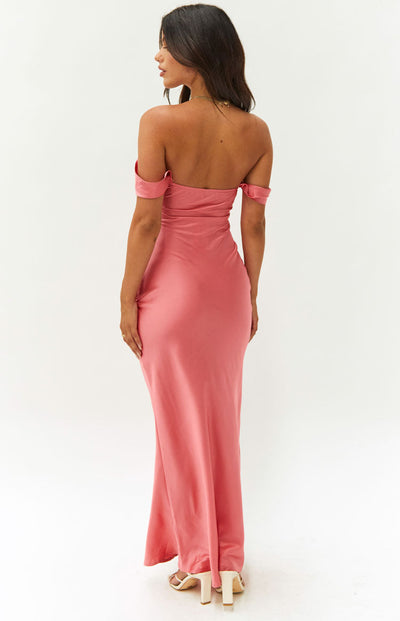 Rosalia™ – Vestido Satinado Off-Shoulder