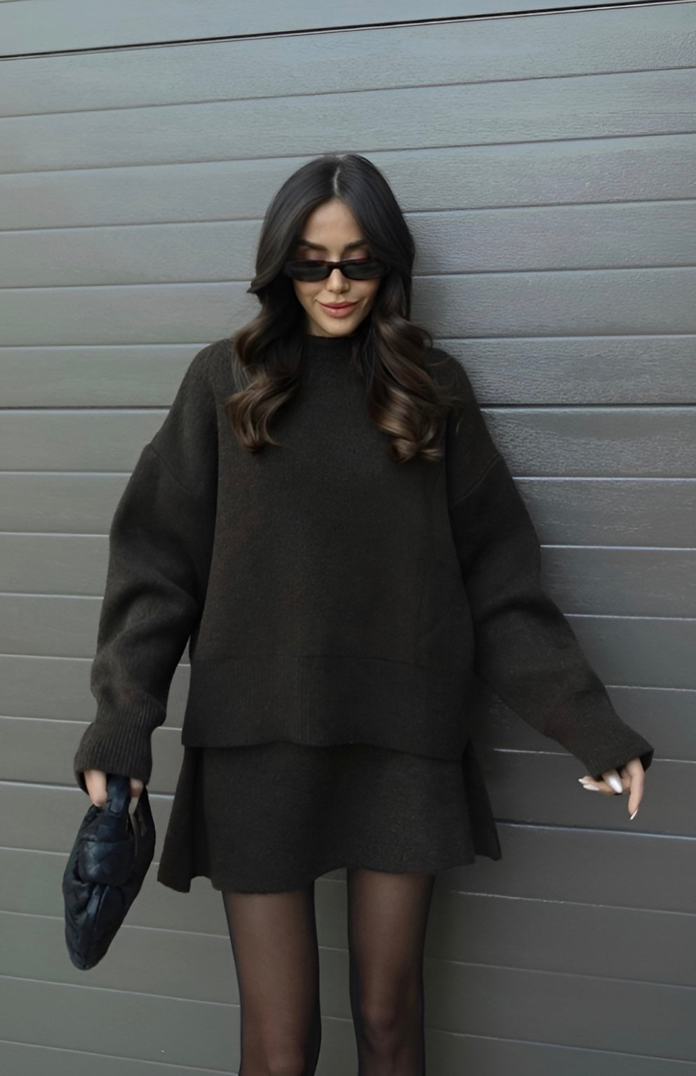 María™ Conjunto de Punto – suéter & falda