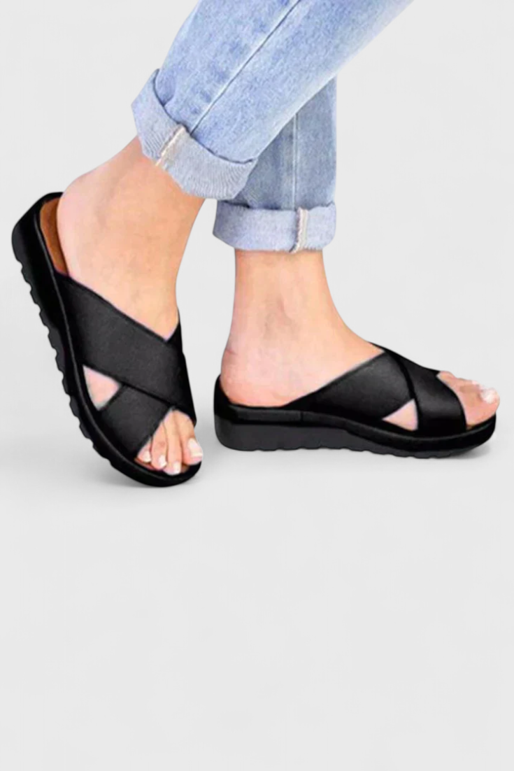 Sandalias Ortopédicas de Cuña Annelym para Uso Exterior