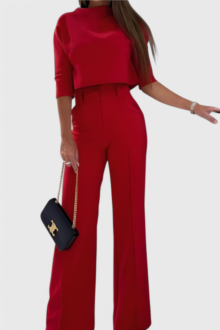 Cleo Conjunto Chic de Pantalón y Blusa
