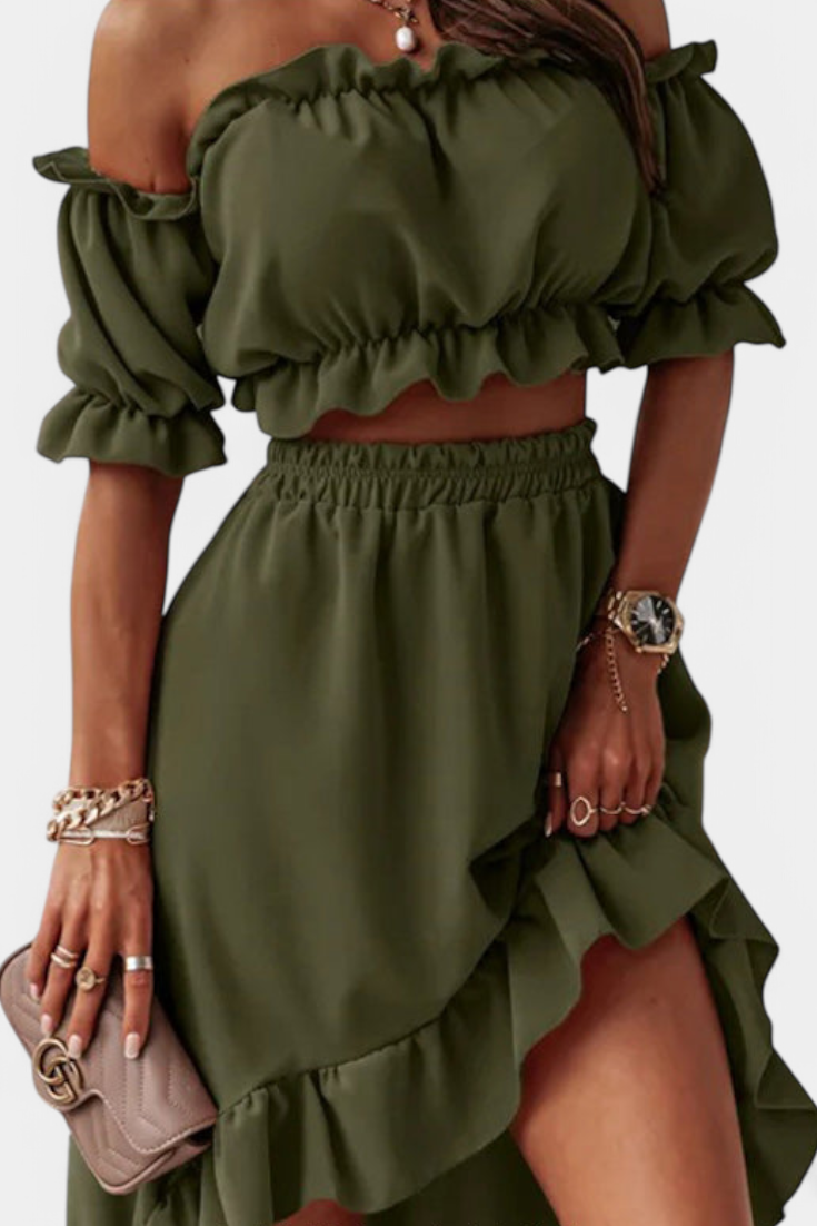 Katja Conjunto de Dos Piezas con Escote Bardot