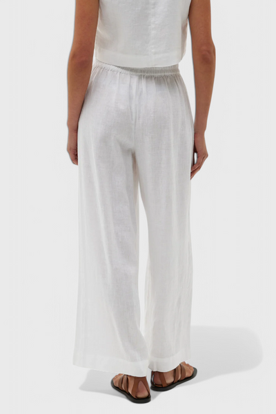 Avelina Conjunto Minimalista de Algodón y Lino Liviano