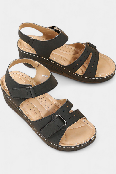 Sandalias Elegantes Jenna con Tiras y Hebilla Regulable