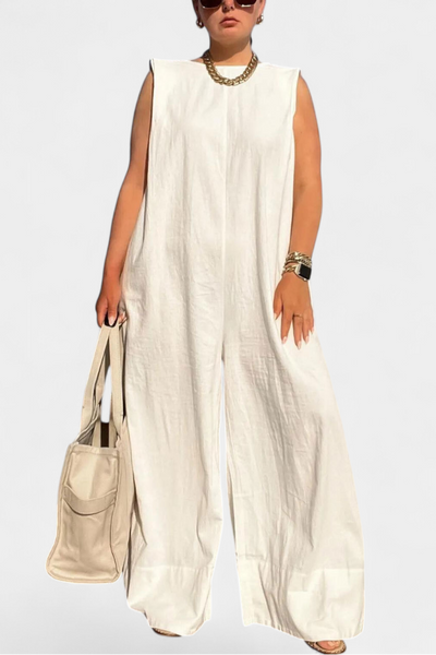 Airla Mono Oversize sin Mangas con Pierna Ancha