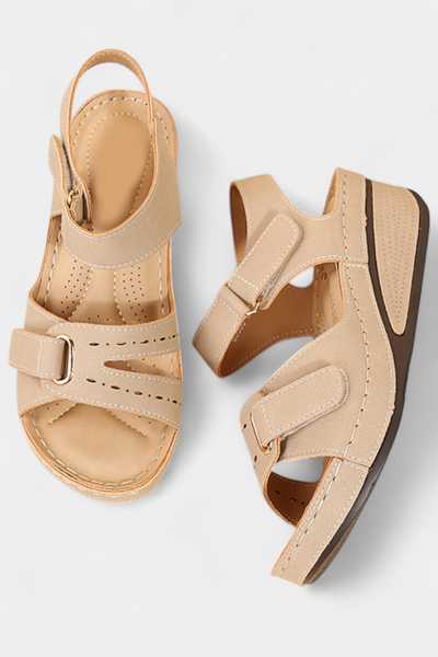 Sandalias Elegantes Jenna con Tiras y Hebilla Regulable