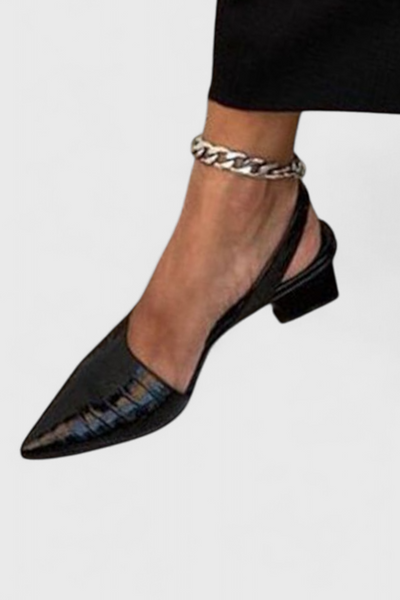 Elegantes Tacones Slingback Ava con Punta Fina