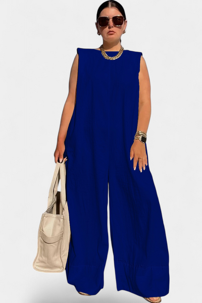 Airla Mono Oversize sin Mangas con Pierna Ancha
