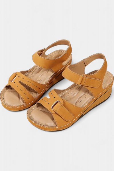 Sandalias Elegantes Jenna con Tiras y Hebilla Regulable