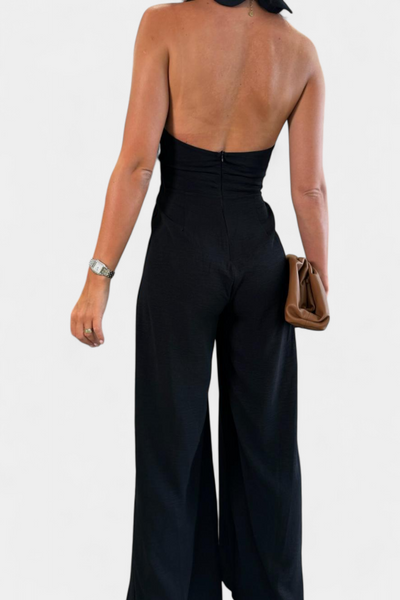 Mono Halter Cruzado sin Espalda Jessica con Pierna Ancha