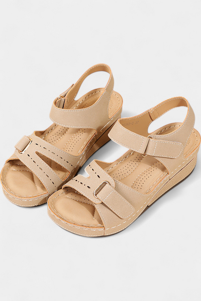 Sandalias Elegantes Jenna con Tiras y Hebilla Regulable