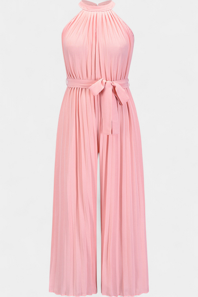 Patrizia Halter Neck Pleated Palazzo Jumpsuit