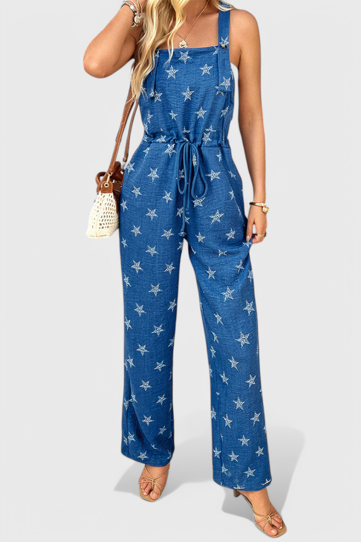 Mono Largo Relajado Bianca con Estampado de Estrellas