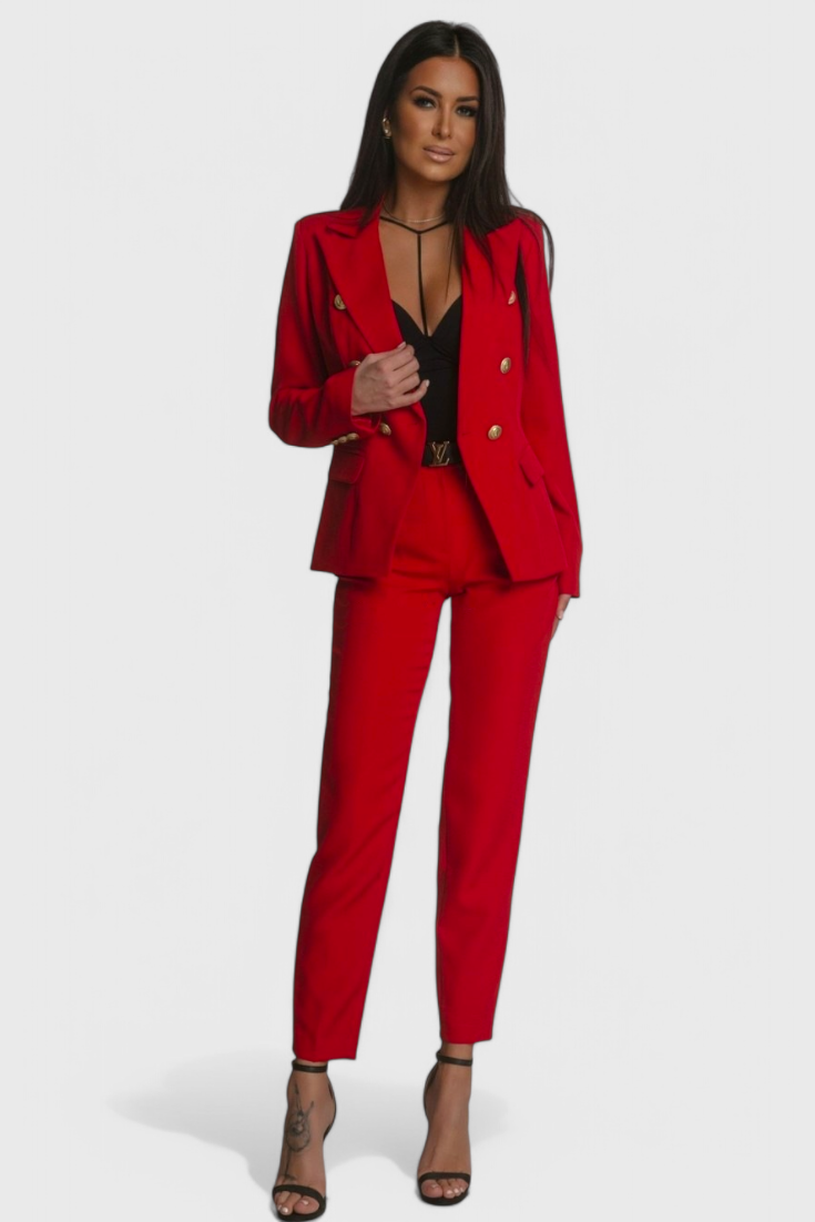 Conjunto Elegante de Blazer y Pantalones Rosalind