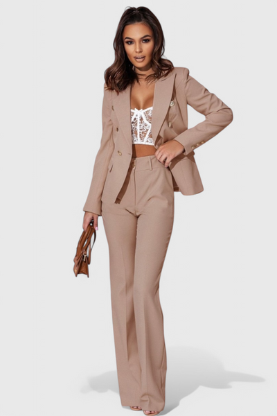 Conjunto Elegante de Blazer y Pantalones Rosalind
