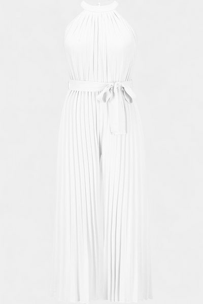 Patrizia Halter Neck Pleated Palazzo Jumpsuit
