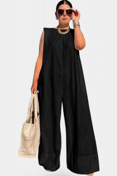 Airla Mono Oversize sin Mangas con Pierna Ancha
