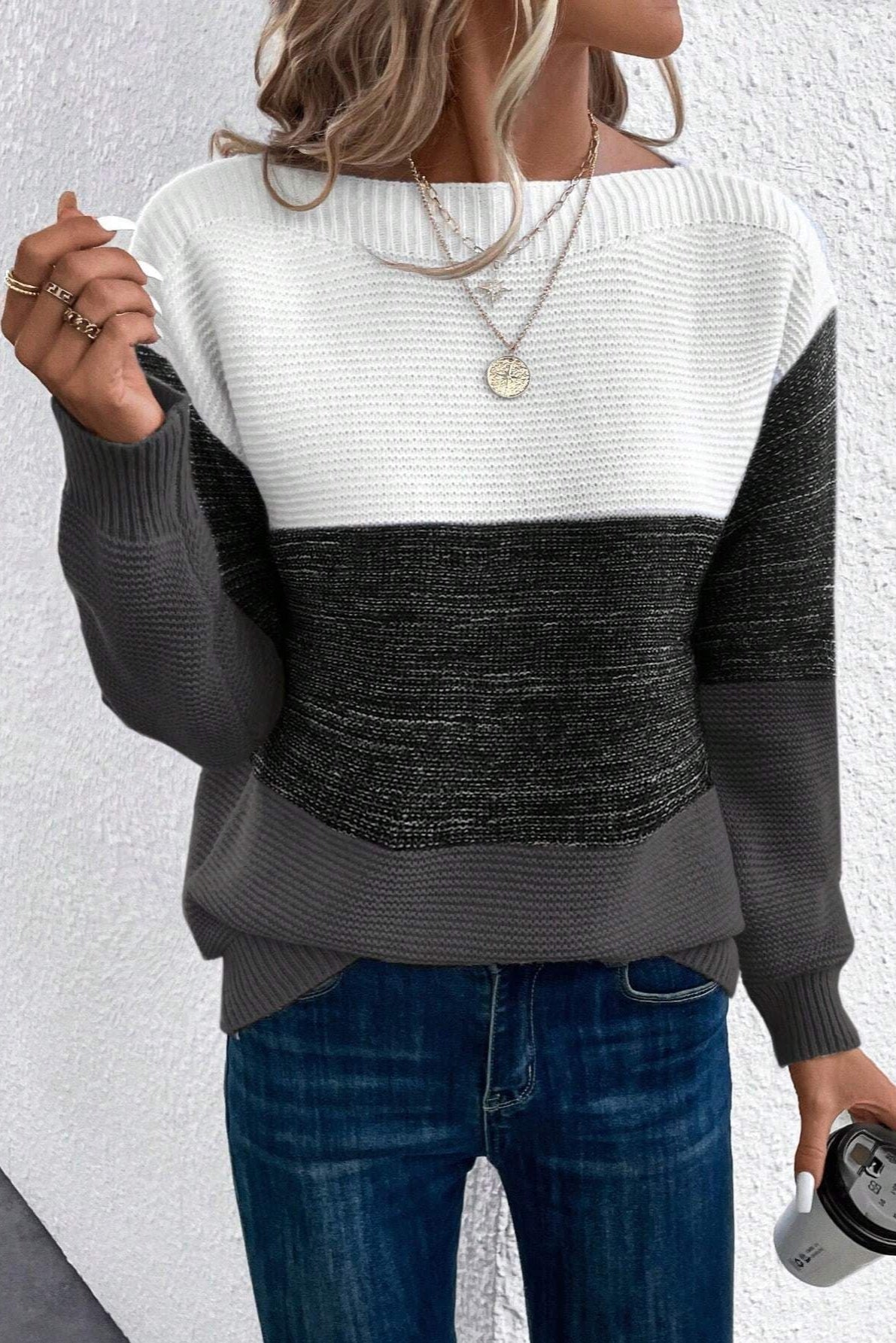 Soria Suave Jersey de Mezcla de Lana