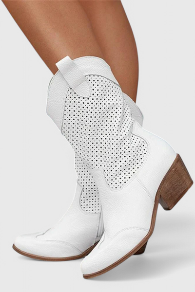 Botas de Vaquero Modernas Anna con Cremallera Lateral