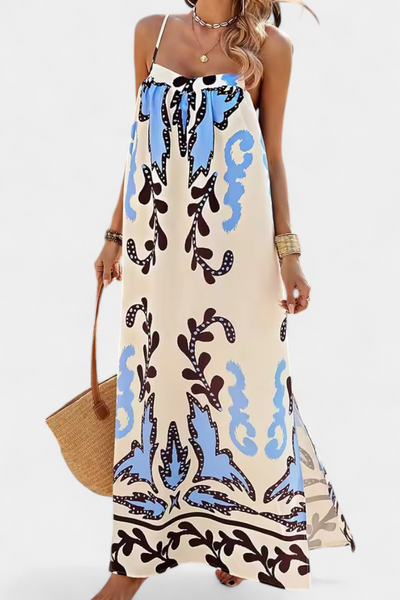 Vestido Tropical Vilma con Espalda al Descubierto