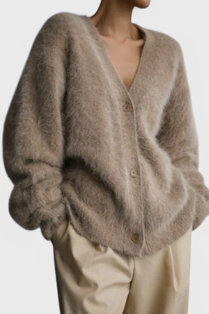 Suave Cardigan Daniela de Mezcla de Cachemira