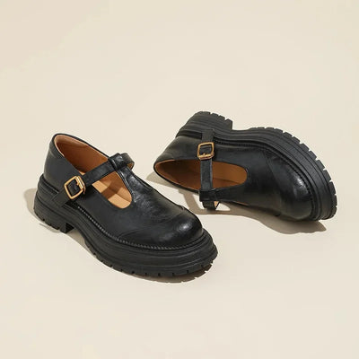 Chiara | Elegantes Zapatos Mary Jane de Cuero de Alta Calidad