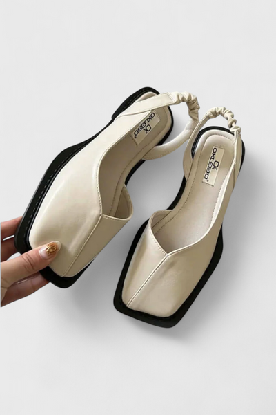 Cora Zapatillas Cuadradas con Acolchado