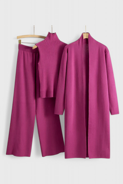 Conjunto de Punto de 3 Piezas Mahalia