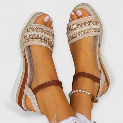 Miona Sandalias de Estilo Náutico