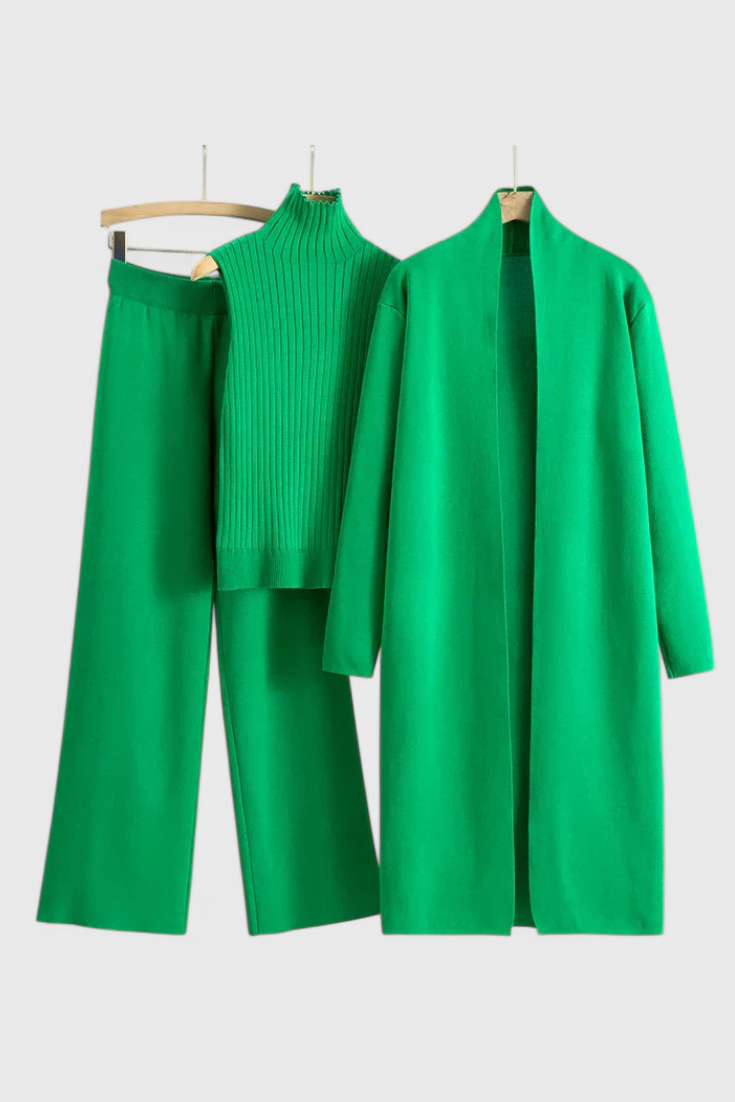 Conjunto de Punto de 3 Piezas Mahalia