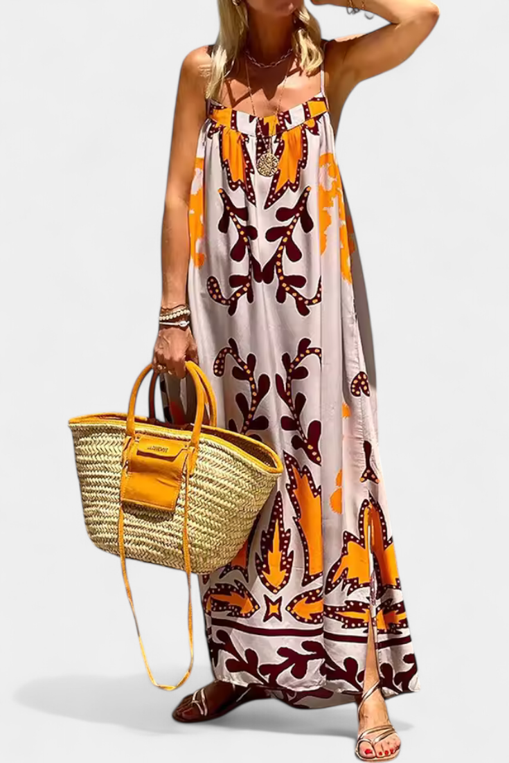 Vestido Tropical Vilma con Espalda al Descubierto