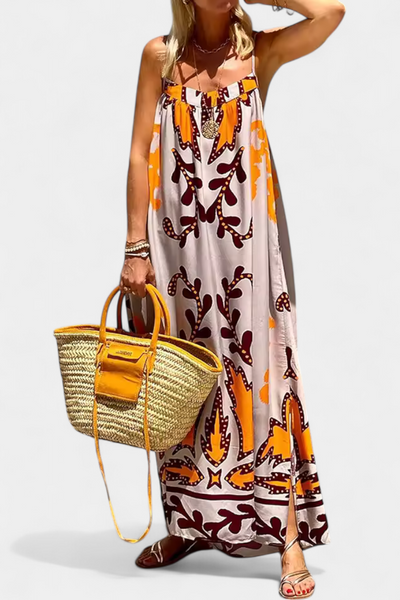 Vestido Tropical Vilma con Espalda al Descubierto