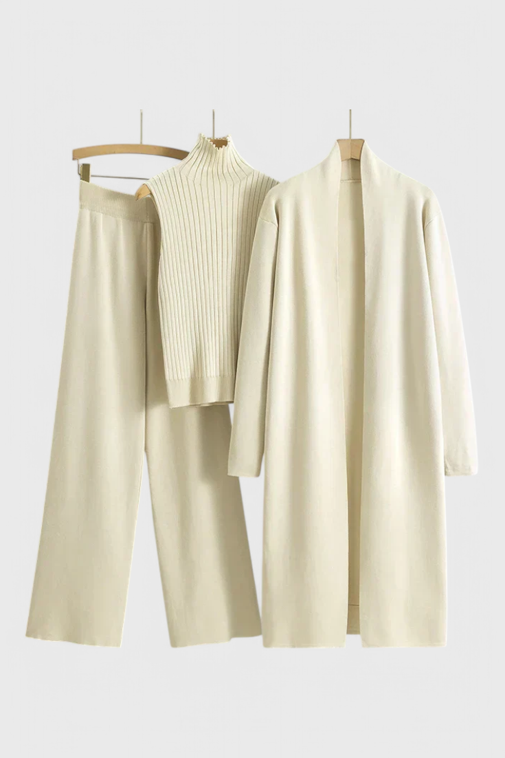 Conjunto de Punto de 3 Piezas Mahalia
