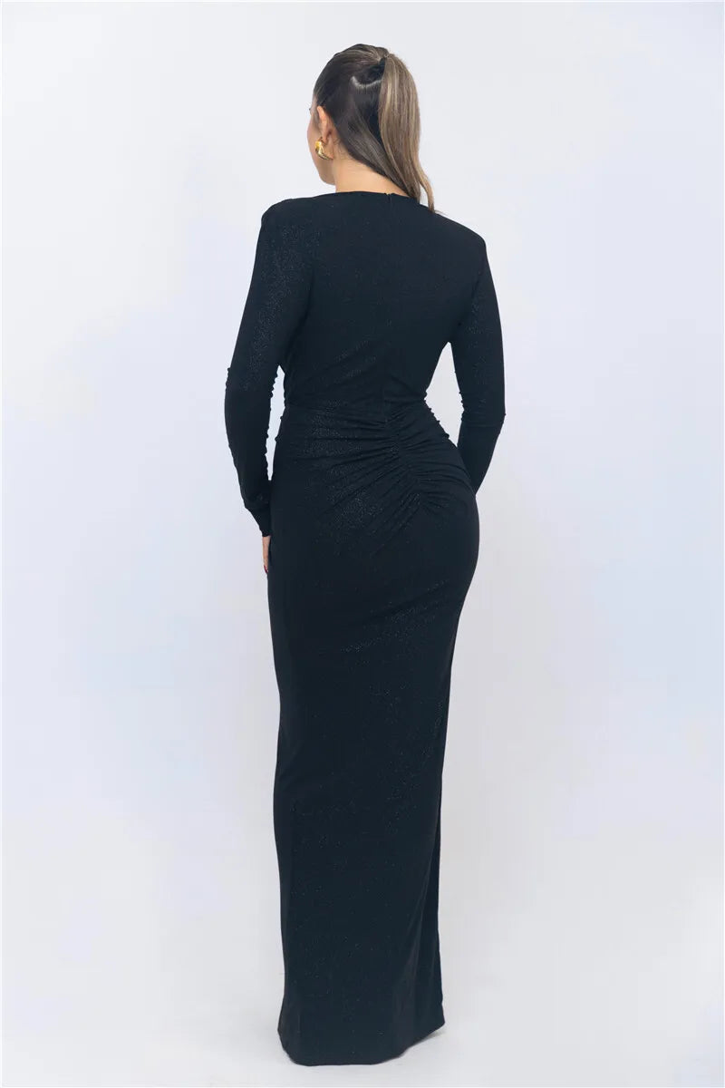 Veronika™ | Vestido Bodycon Brillante con Escote Profundo