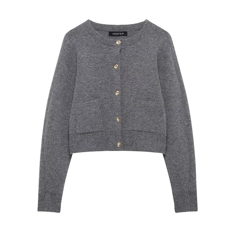 Conjunto “Arden” | Cárdigan de punto y minifalda ajustada